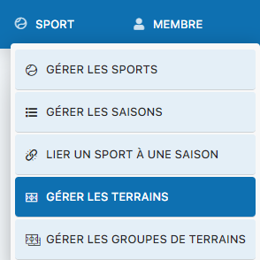 Menu SPORT